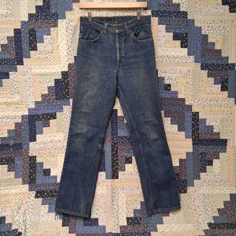 Vintage 80s Levis 519 Made in USA Size 31x31 Slim Straight Orange Tab 515 Stamp